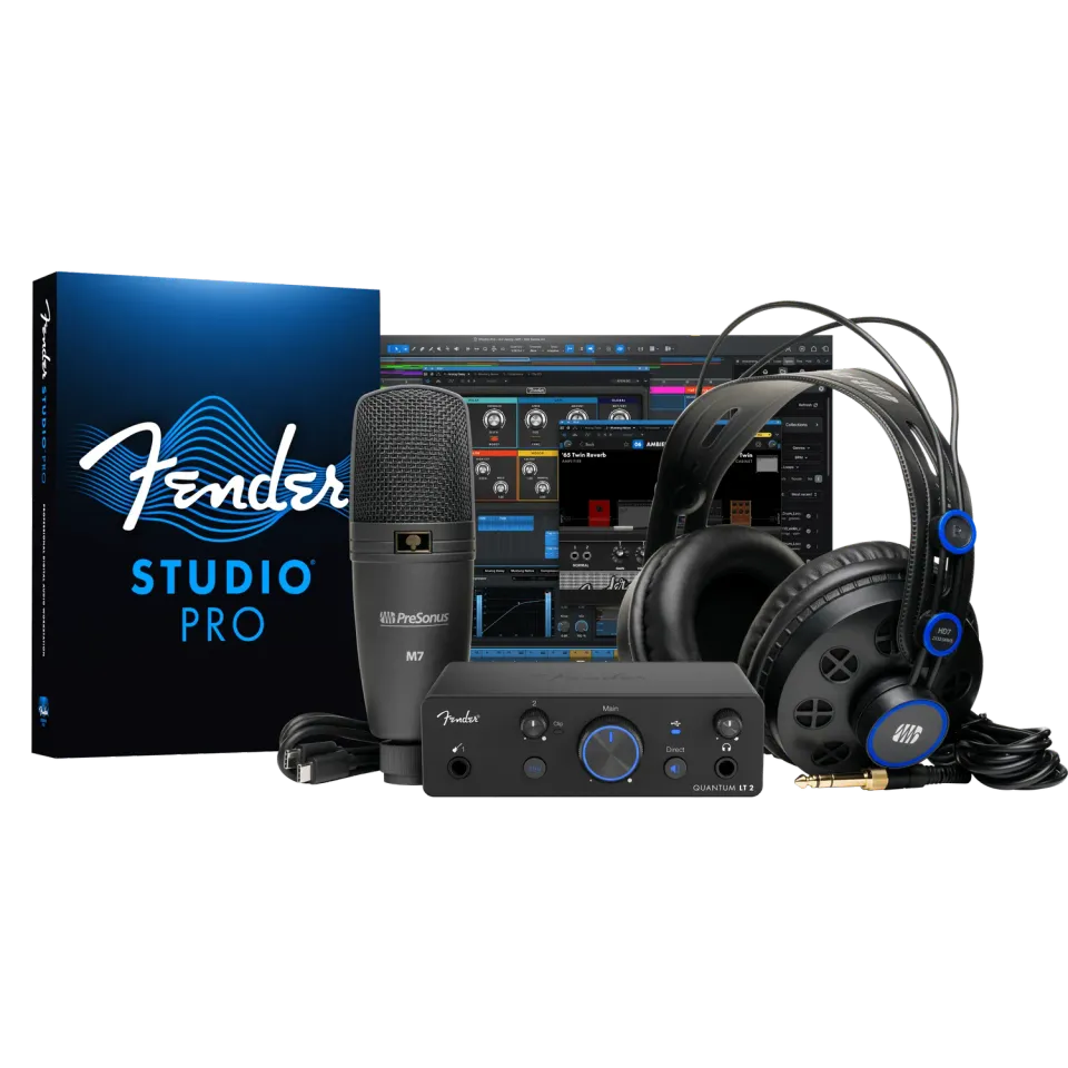 Fender Quantum Creator Bundle interfaccia USB-C + microfono