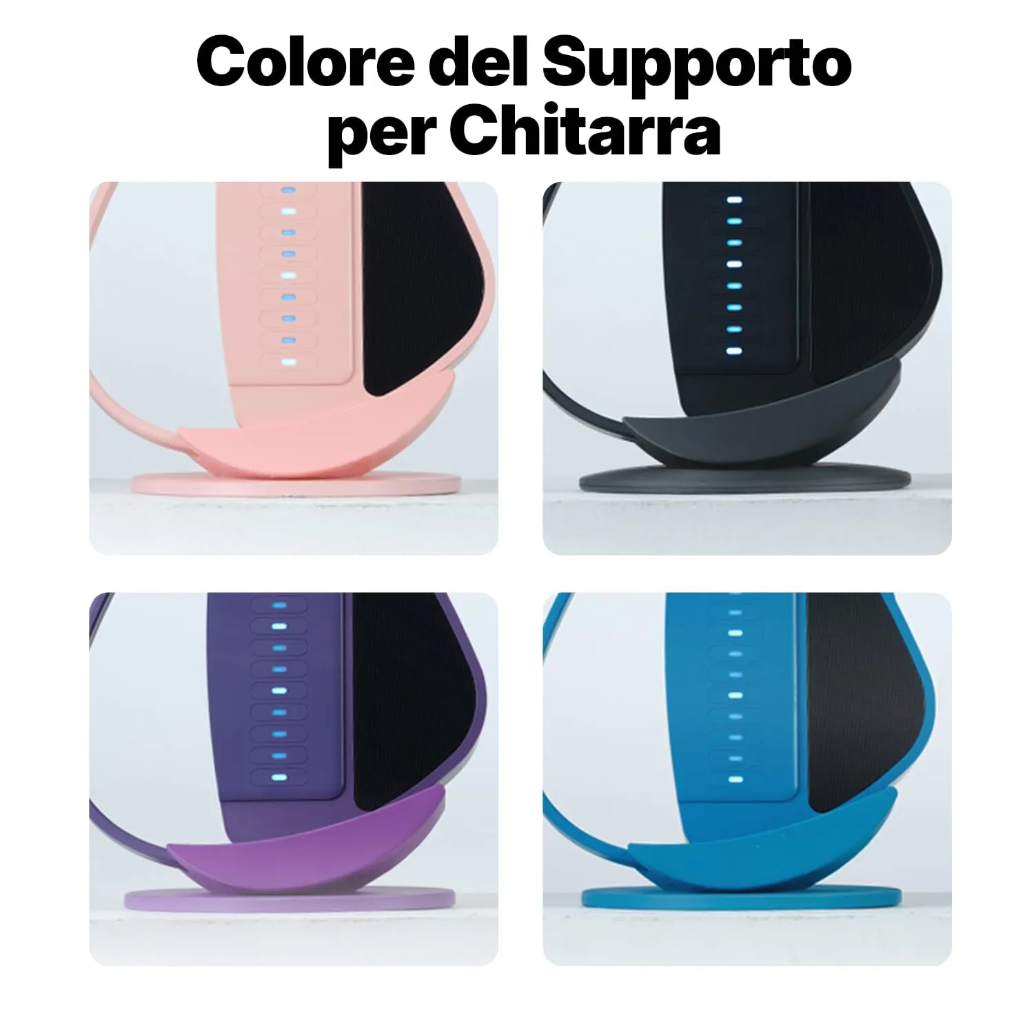 Enya Cyber-G Supporto Chitarra Base Ricarica Magnetica Nero