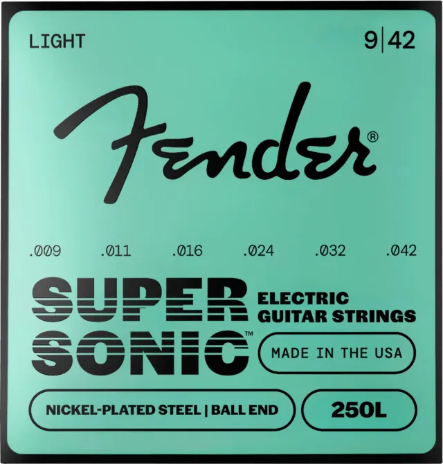 Fender SuperSonic 250 corde chitarra 009-042 3 pack