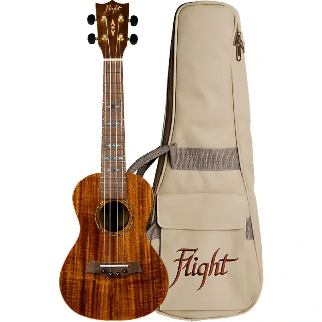 Flight Supernatural DUC445 ukulele concerto acacia