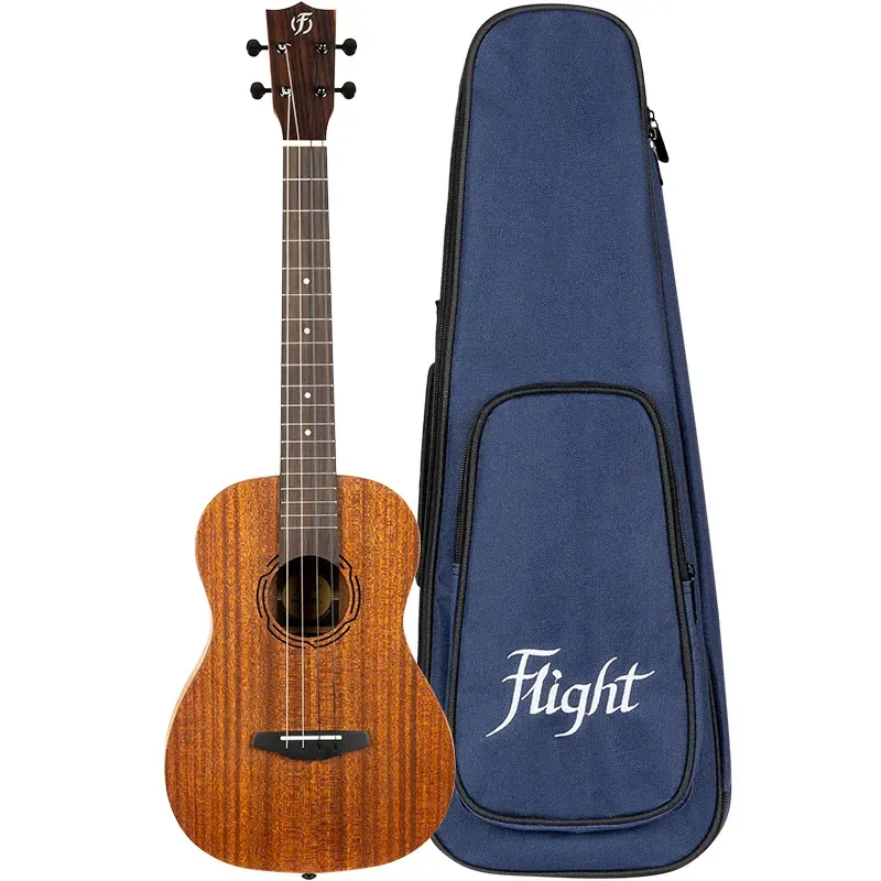 Flight Natural NUB500 ukulele baritono top mogano massello