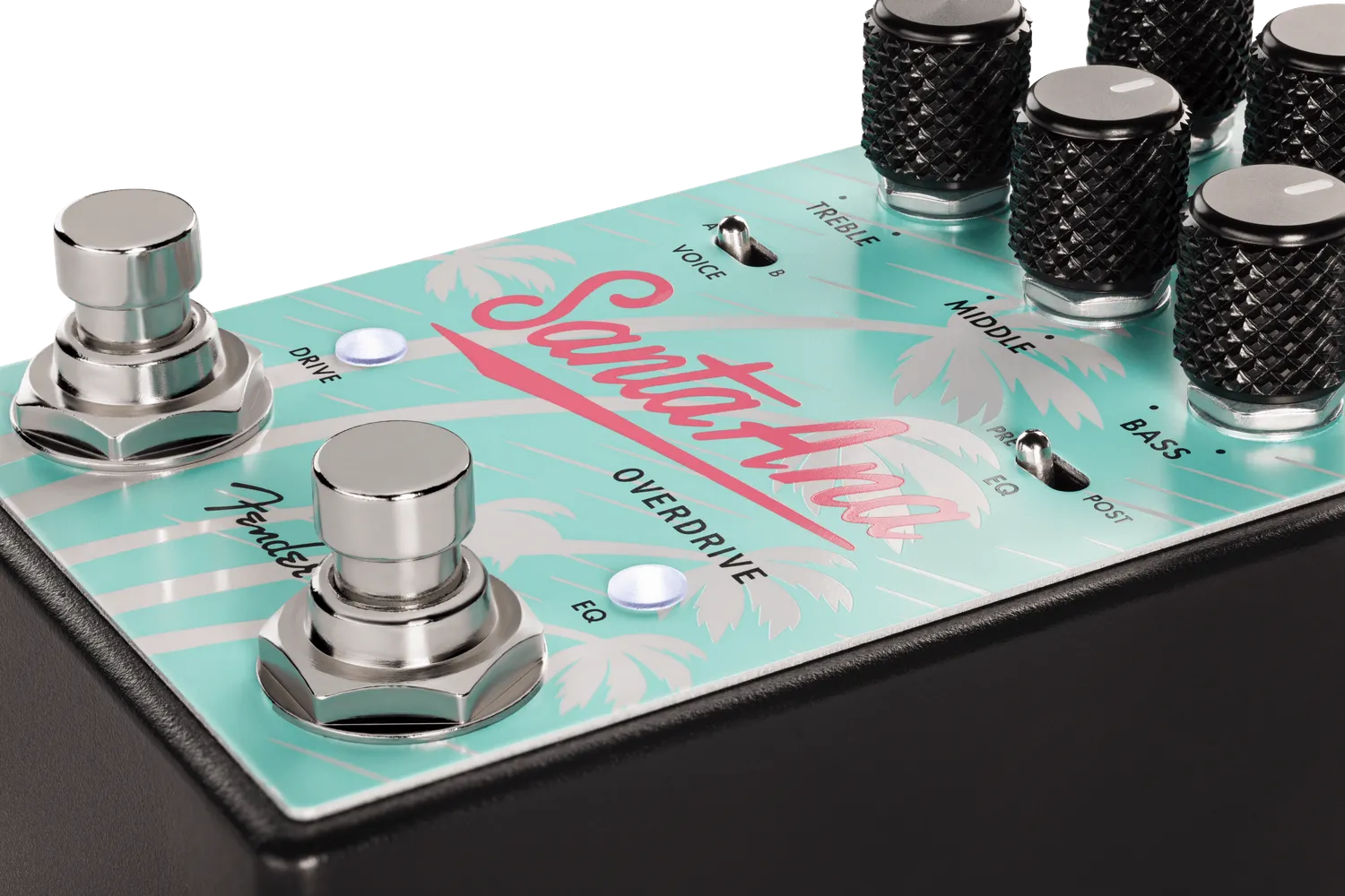 Fender Santa Ana V2 pedale overdrive Sea Foam Green JFET