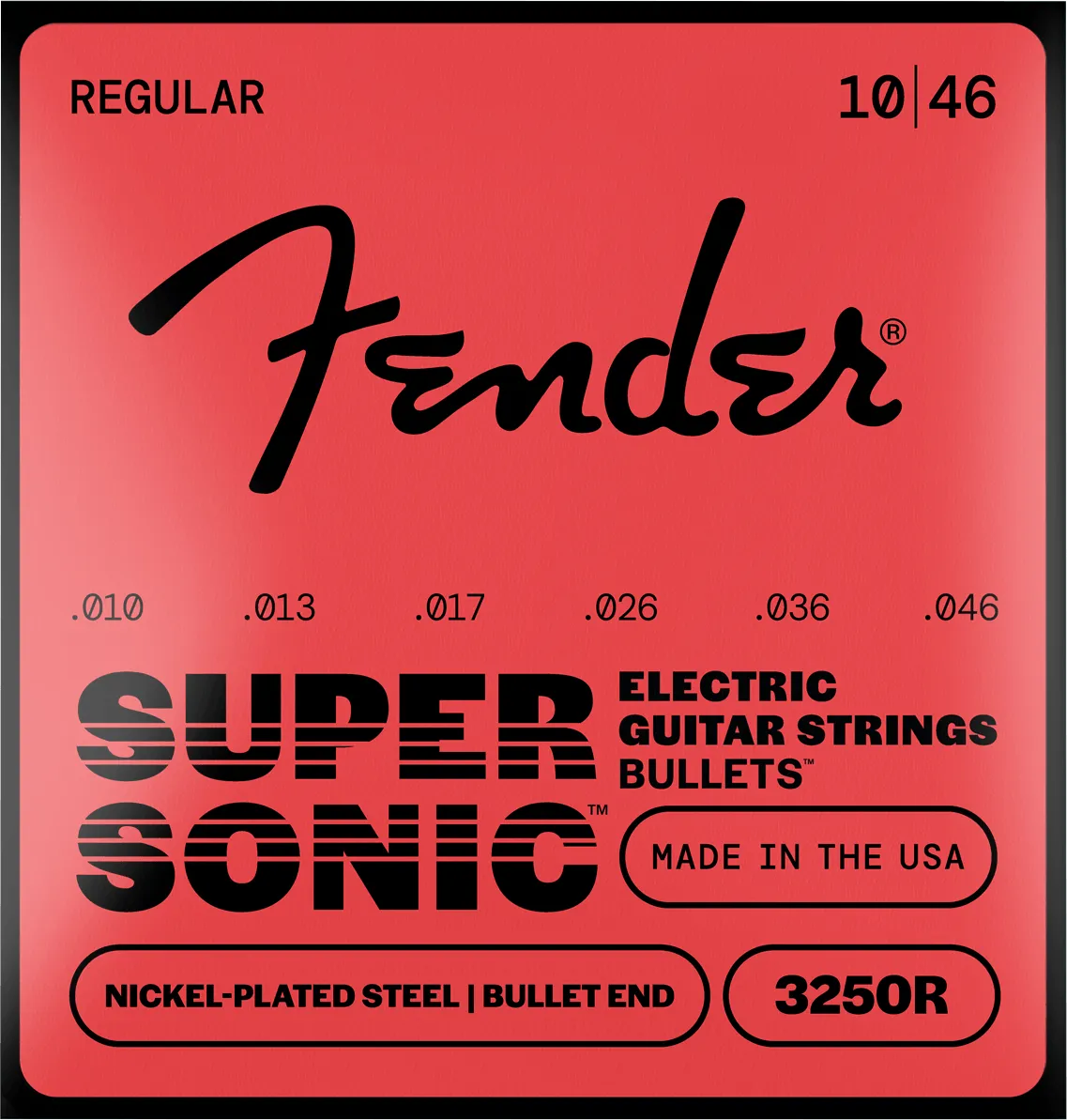Fender SuperSonic Bullets 3250 corde chitarra 009-042 acciaio