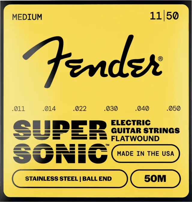 Fender SuperSonic 50 corde chitarra flatwound 011-050