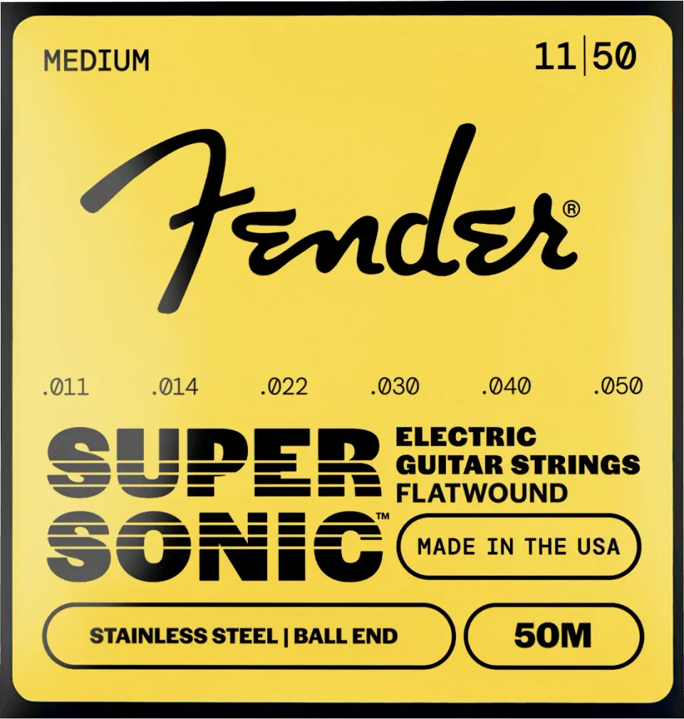 Fender SuperSonic 50 corde chitarra flatwound 011-050
