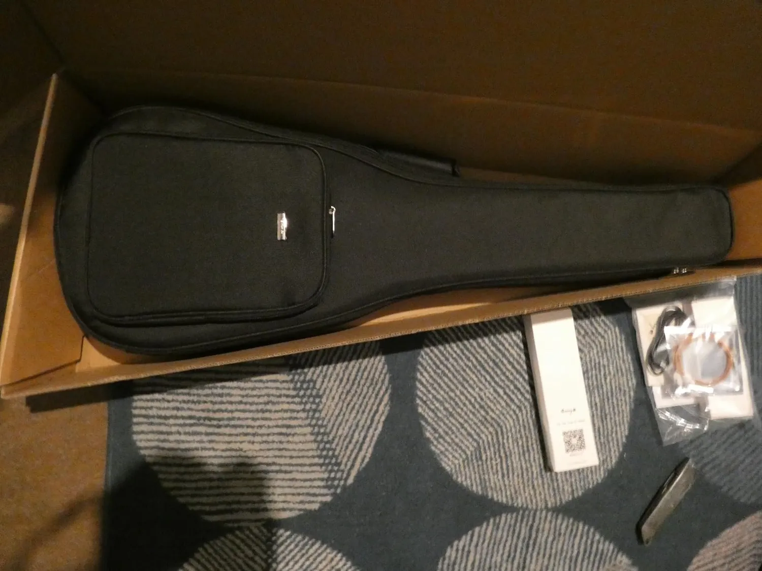 Enya Nova Go SP1 set chitarra acustica 35" nero carbonio