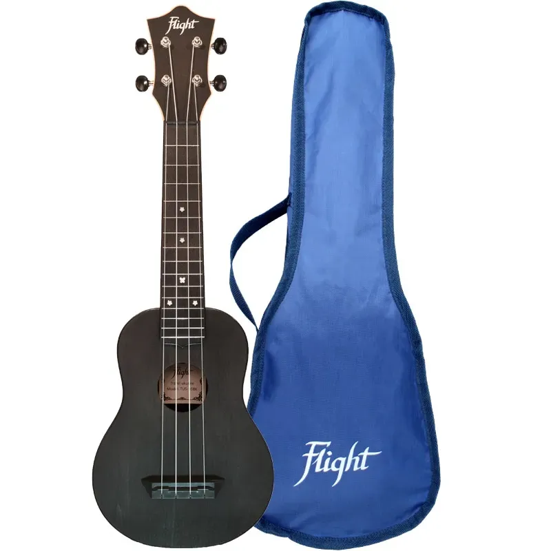 Flight TUS35 ukulele soprano nero da viaggio in plastica