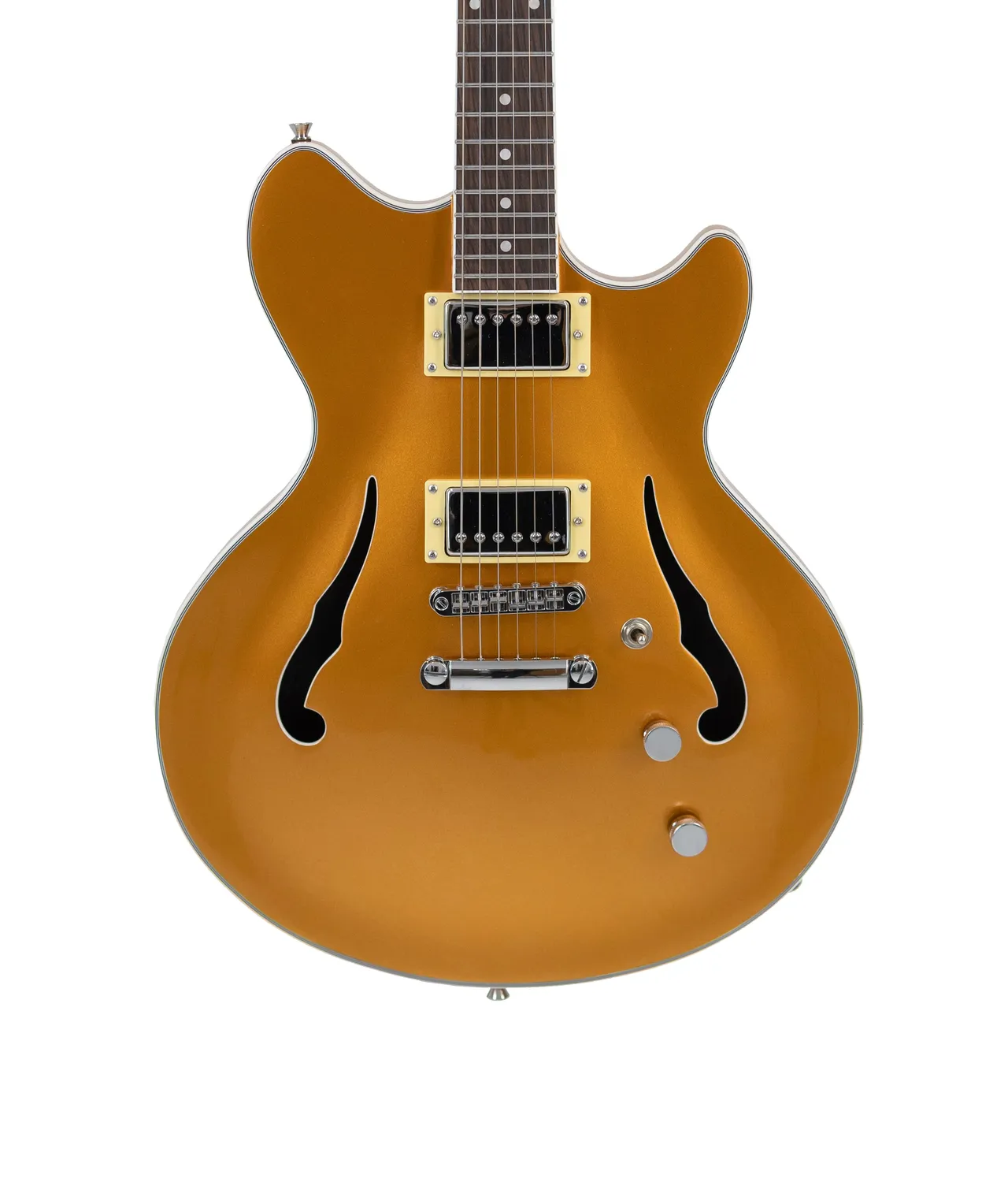 Tagima Classic Ekosonic hollow body Oro humbucker con custodia