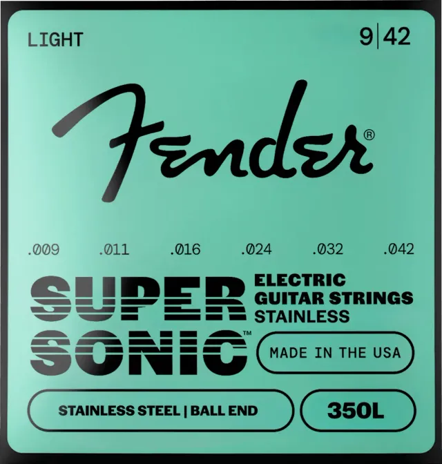 Fender SuperSonic 350 corde chitarra elettrica 009-042 acciaio