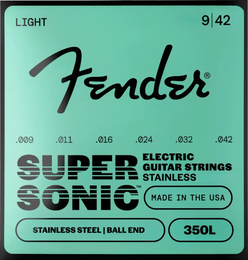 Fender SuperSonic 350 corde chitarra elettrica 009-042 acciaio