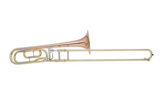 John Packer JP133MLR trombone Sib/Fa laccato campana oro