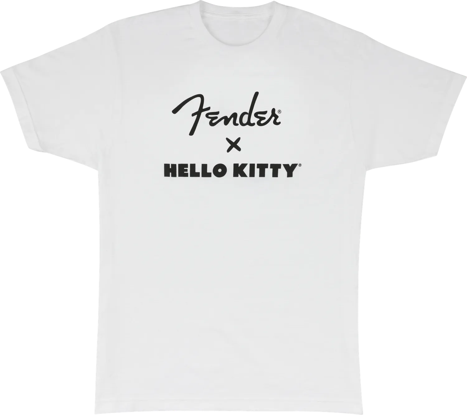 Fender x Hello Kitty Logo maglietta bianca cotone