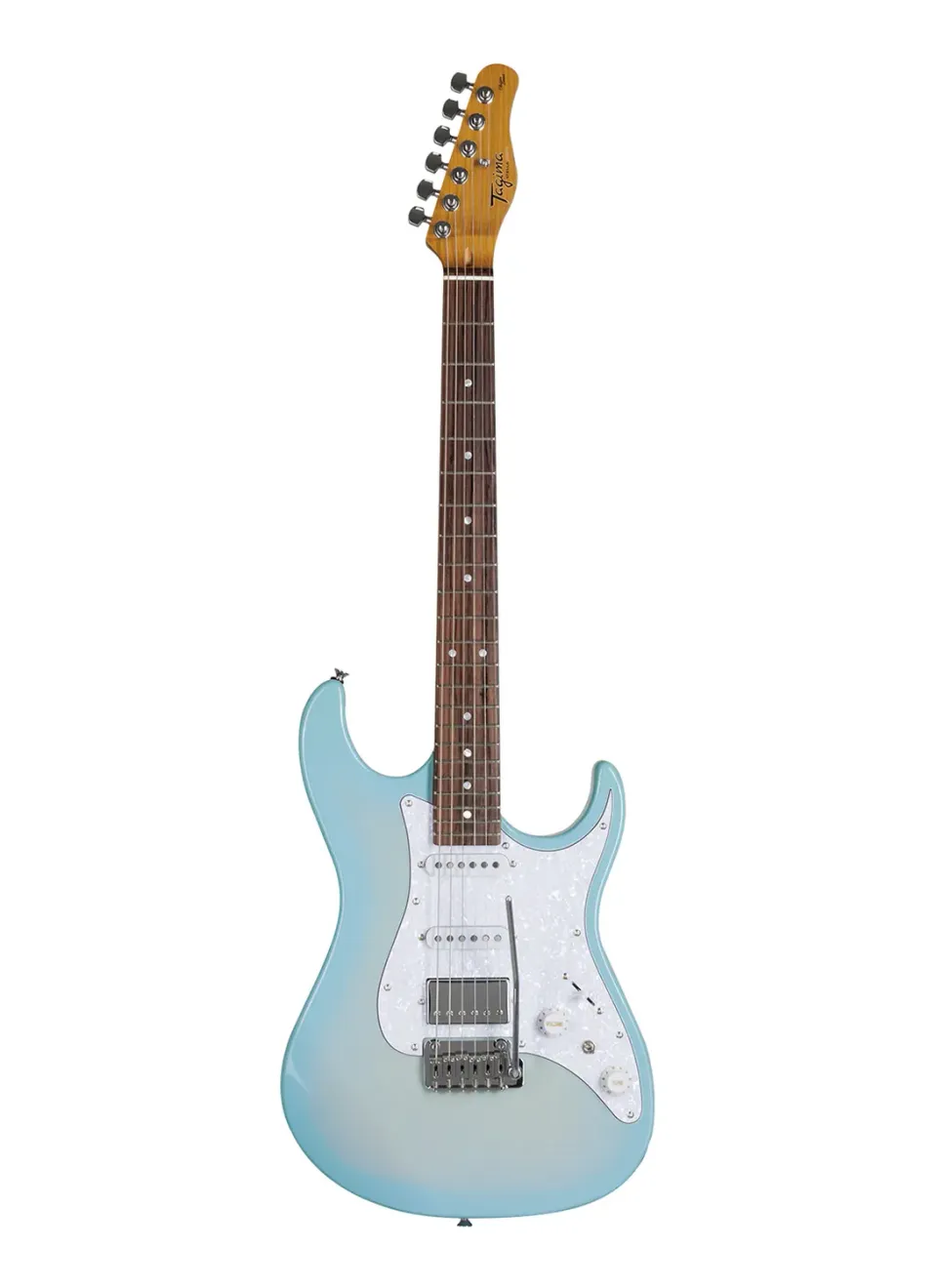 Tagima Stella Oasis chitarra elettrica Swamp Ash blu