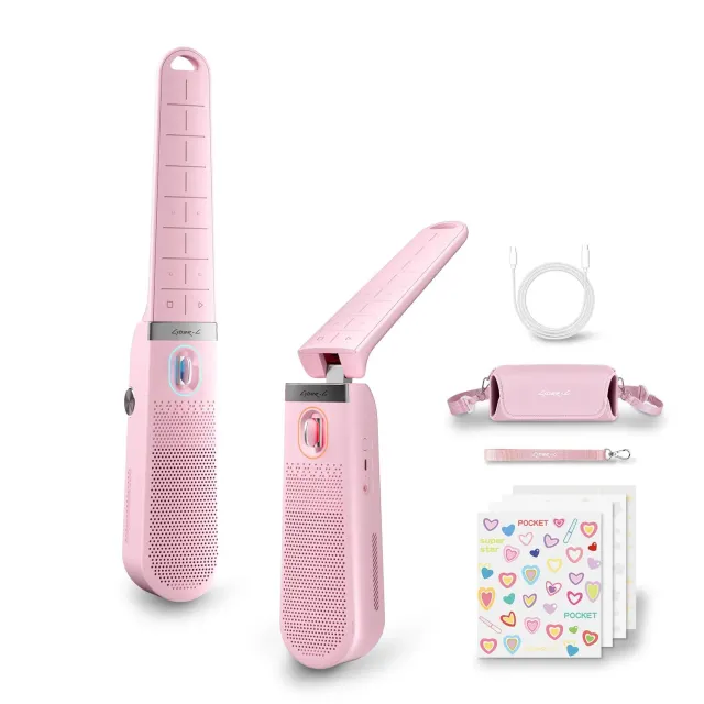 Enya Cyber-G Pocket Chitarra Smart Portatile Rosa 15 Suoni
