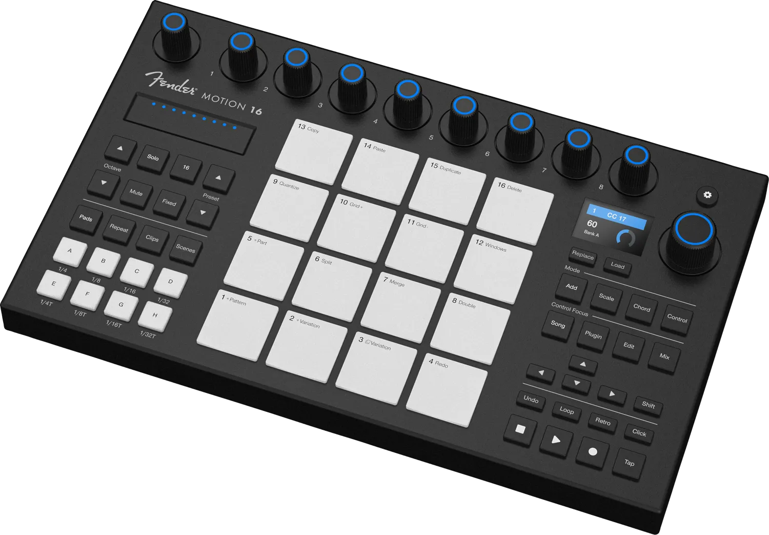 Fender Motion 16 controller MIDI a pad