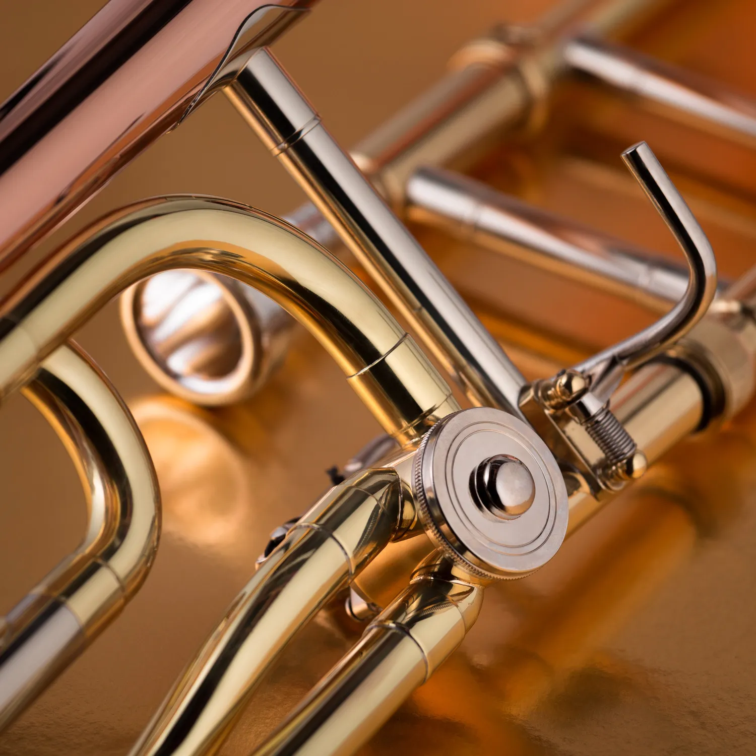 John Packer JP133MLR trombone Sib/Fa laccato campana oro