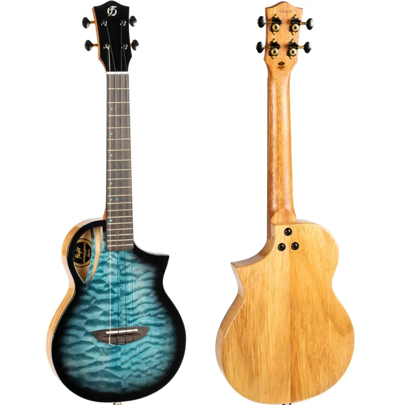 Flight Aviator QM Tenore CE ukulele acero massello
