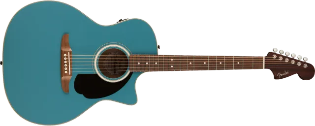 Fender California Deluxe Newporter CE chitarra Tidepool abete