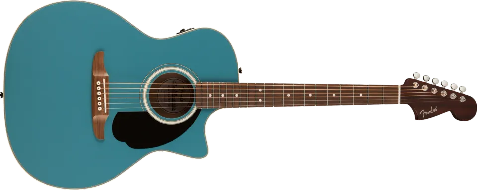 Fender California Deluxe Newporter CE chitarra Tidepool abete