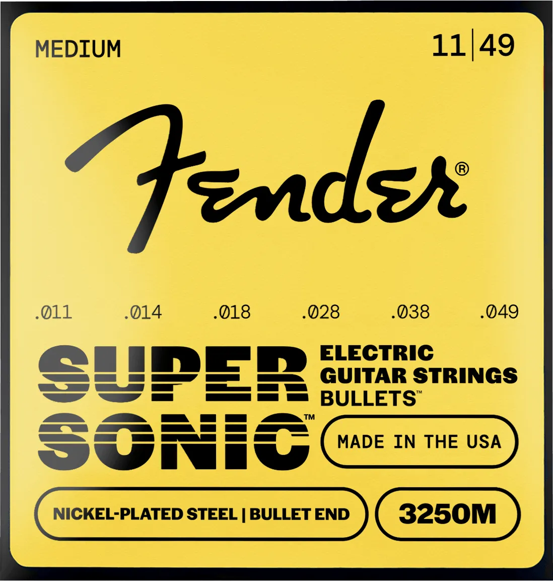 Fender SuperSonic Bullets 3250 corde chitarra 009-042 acciaio