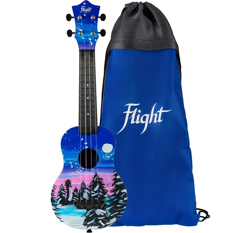 Flight UTS-42 Snow ukulele soprano da viaggio