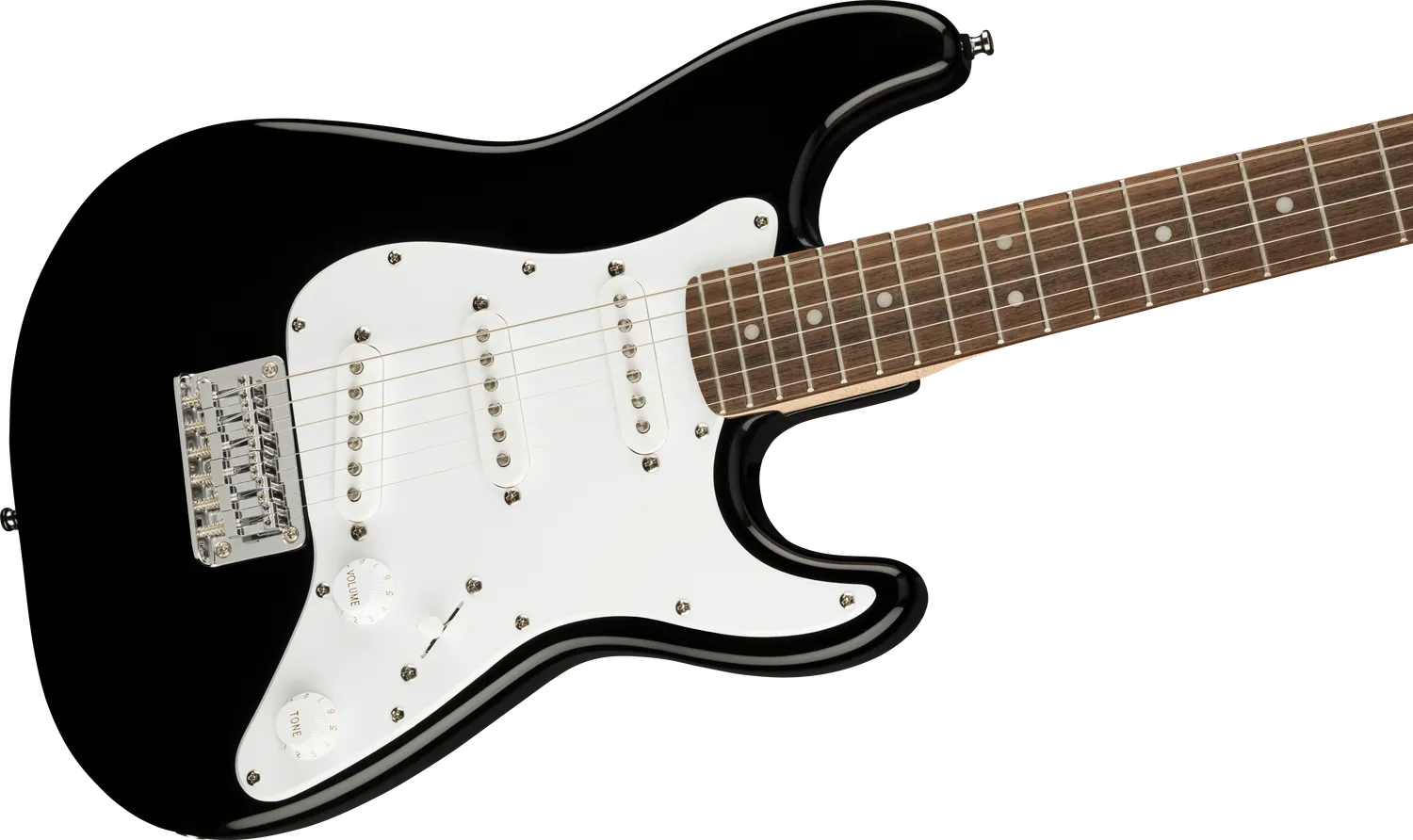 Squier Mini Stratocaster chitarra elettrica nera misura ridotta