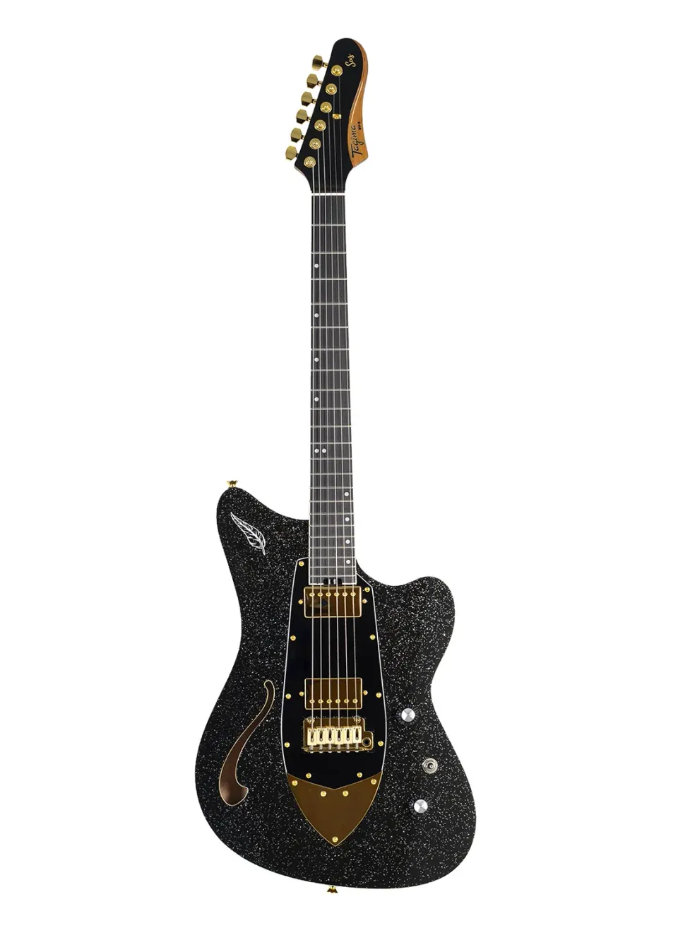 Tagima Rocker SV-2 chitarra elettrica semi-hollow nera