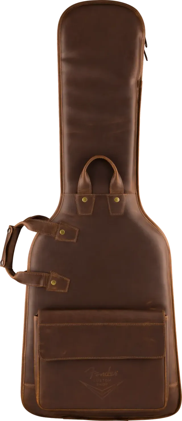 Fender Custom Shop Leather Gig Bag Marrone