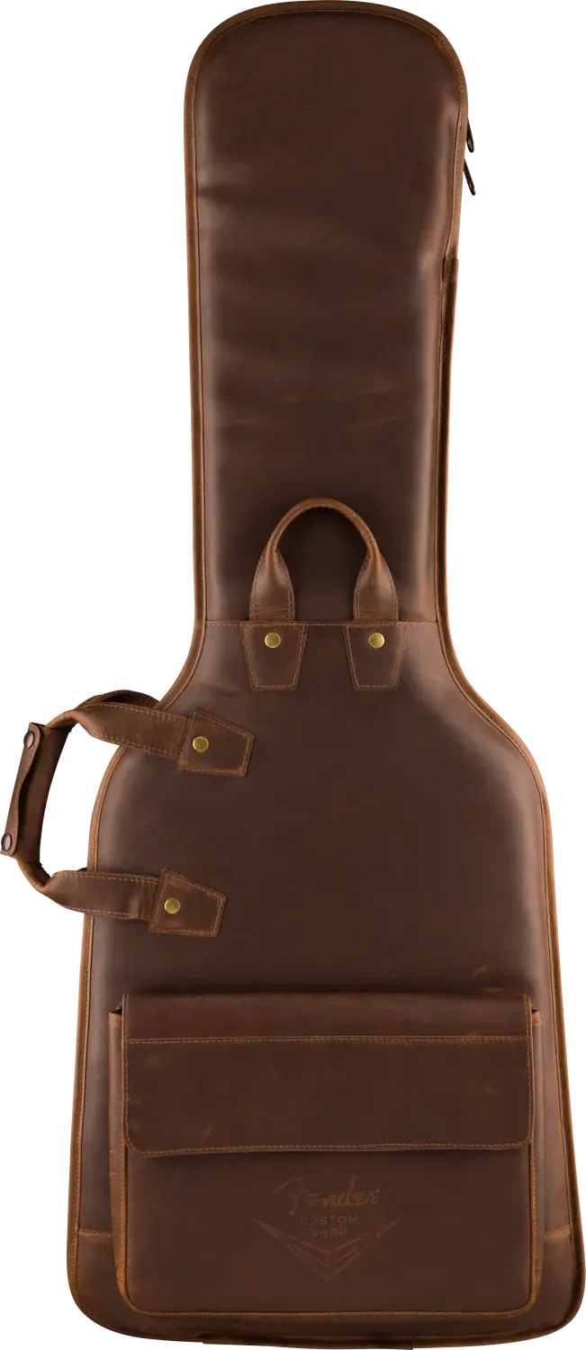 Fender Custom Shop Leather Gig Bag Marrone