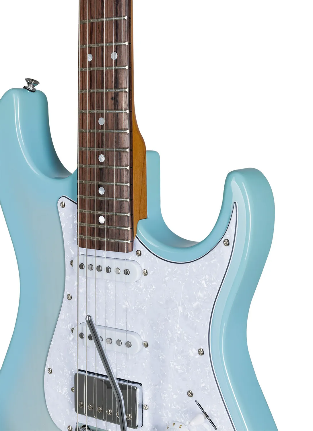 Tagima Stella Oasis chitarra elettrica Swamp Ash blu