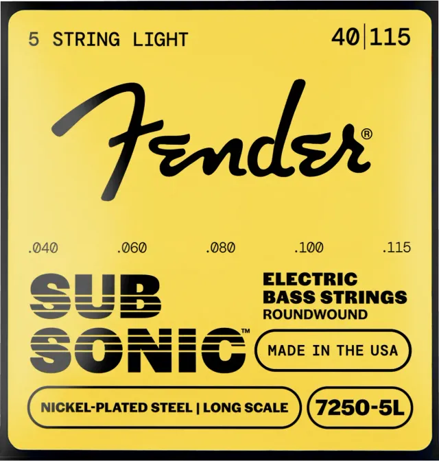Squier SubSonic 7250 corde basso 5 corde 040-115 acciaio