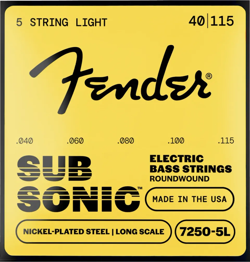Squier SubSonic 7250 corde basso 5 corde 040-115 acciaio