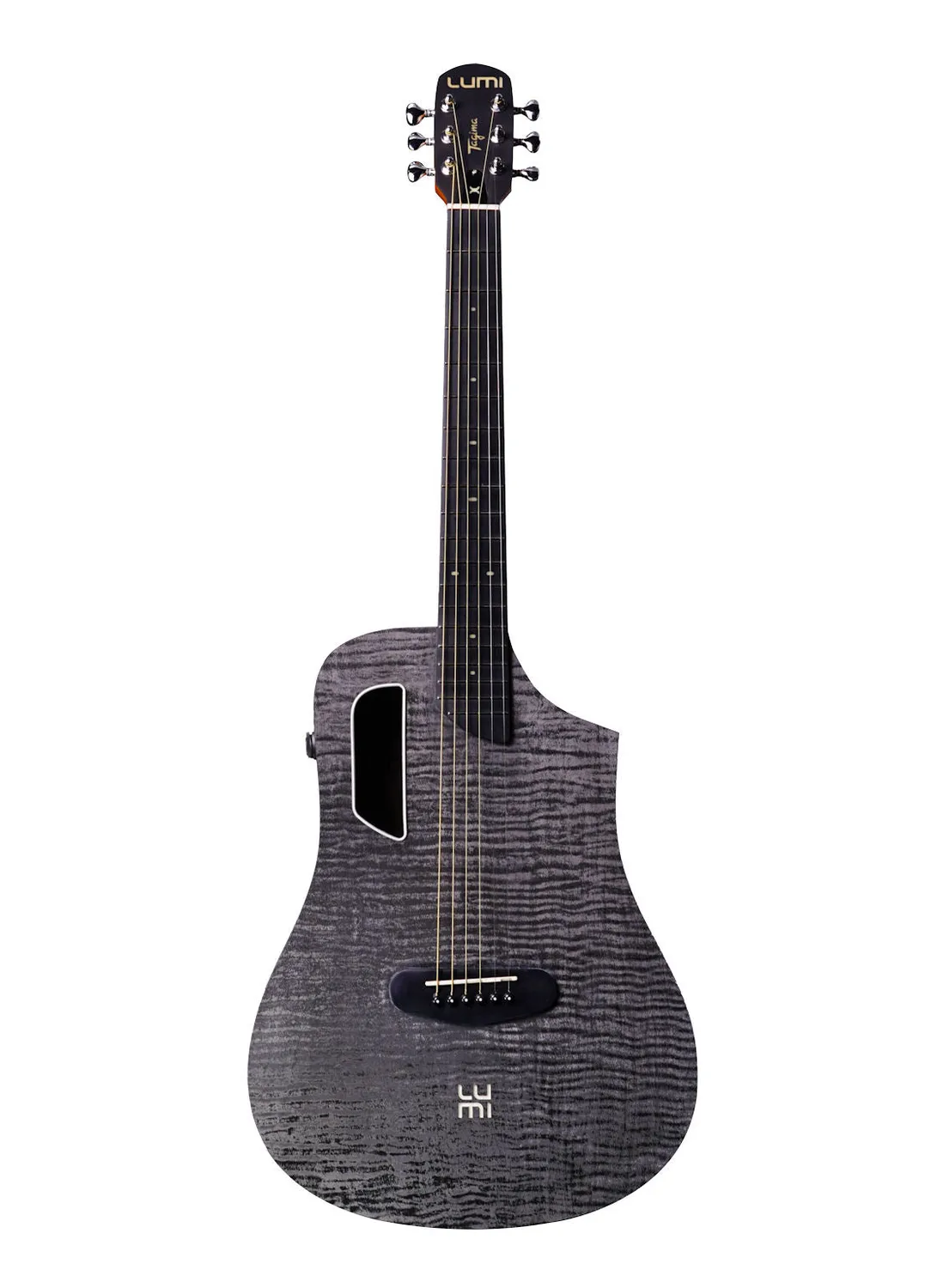 Tagima Lumi-X chitarra elettroacustica nera sparkle smart