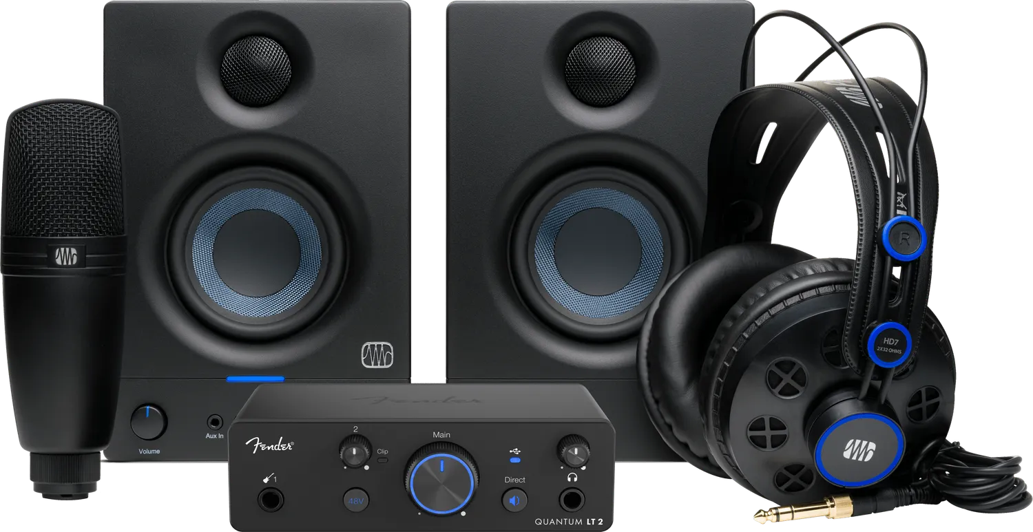 Fender Quantum Complete bundle studio interfaccia LT2 nero