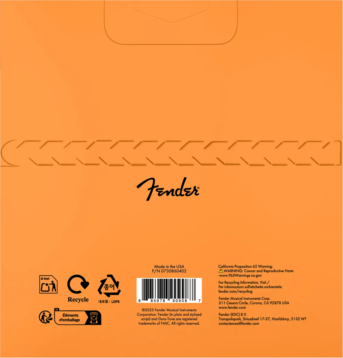 Squier by Fender Dura-Tone corde acustica bronzo 012-053