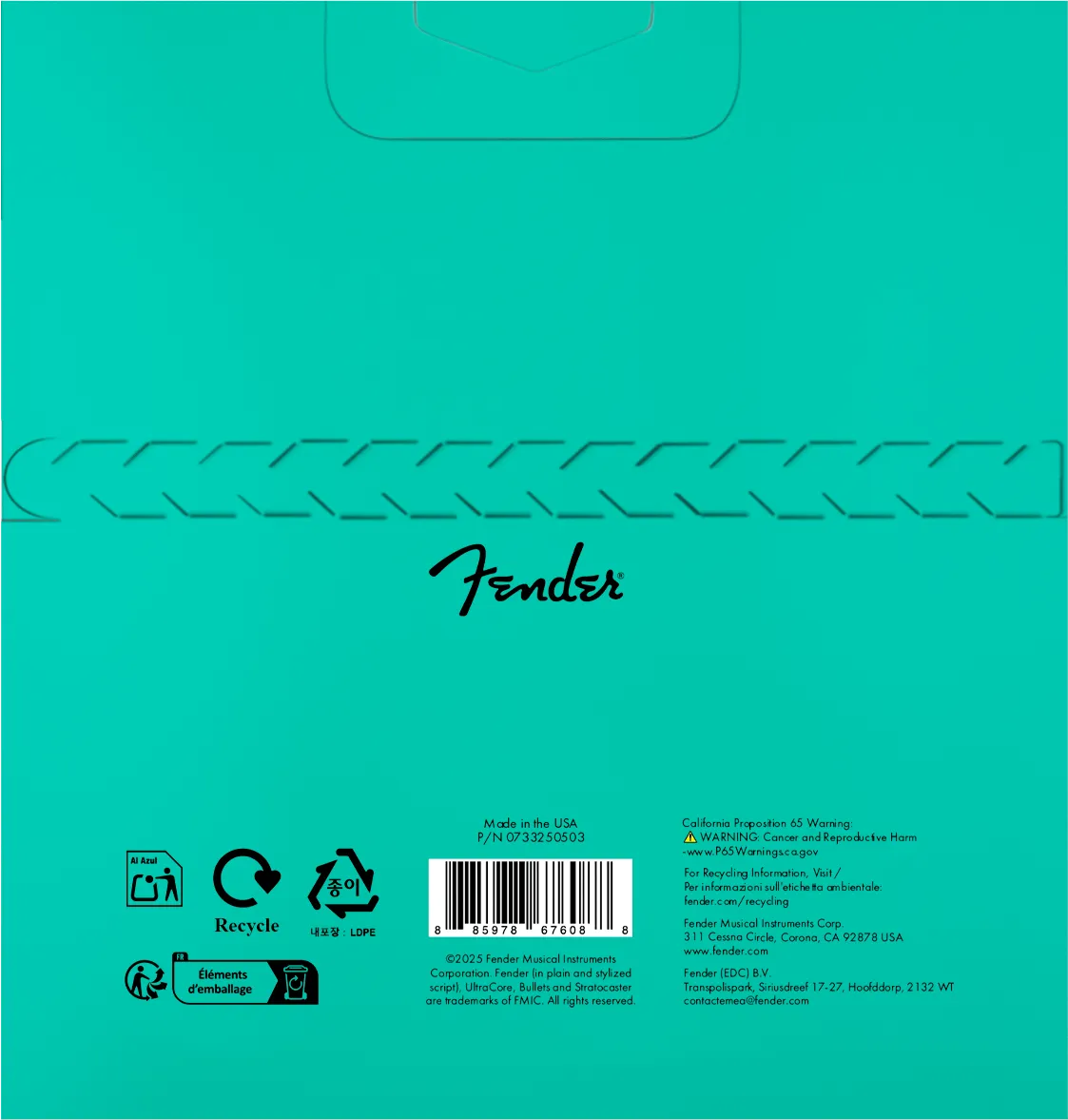 Squier by Fender UltraCore Bullets 4250 corde chitarra 009-042 nichelate