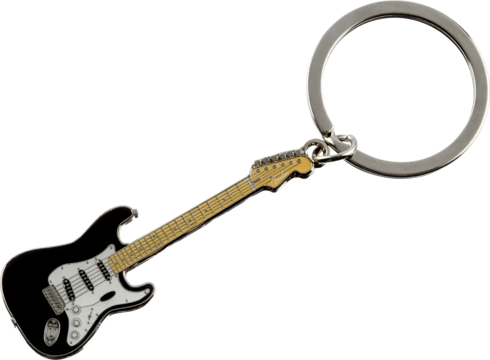 Fender Stratocaster portachiavi nero metallo