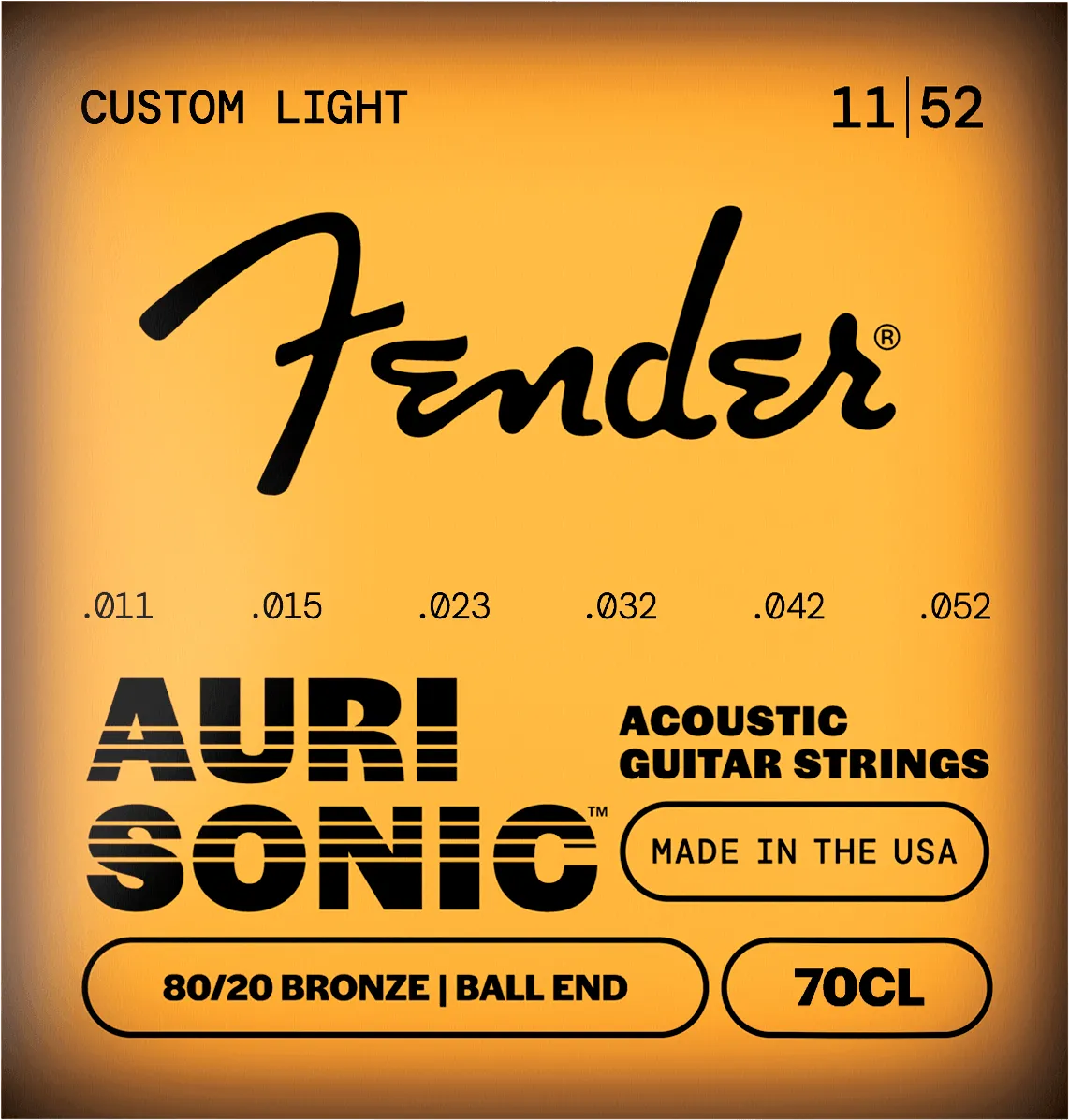 Fender AuriSonic 70 corde chitarra acustica 010-048 bronzo