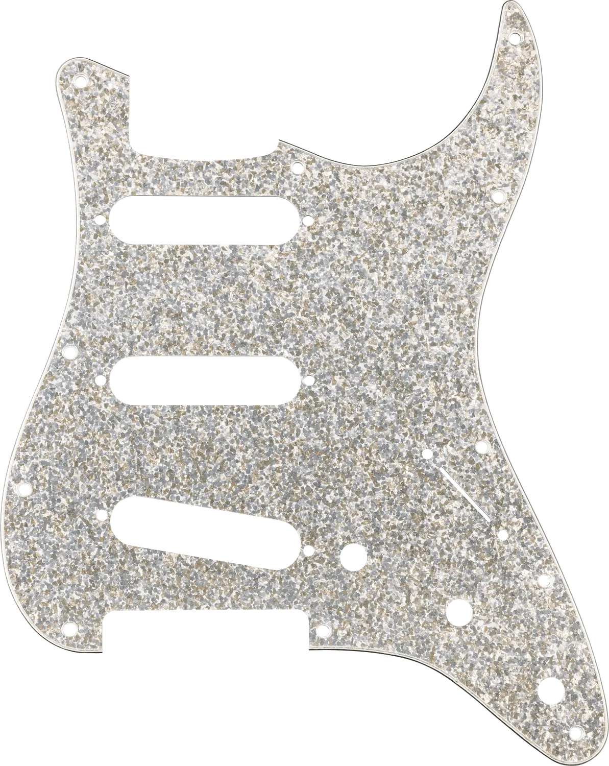 Fender Hybrid Stratocaster battipenna SSS Silver Sparkle