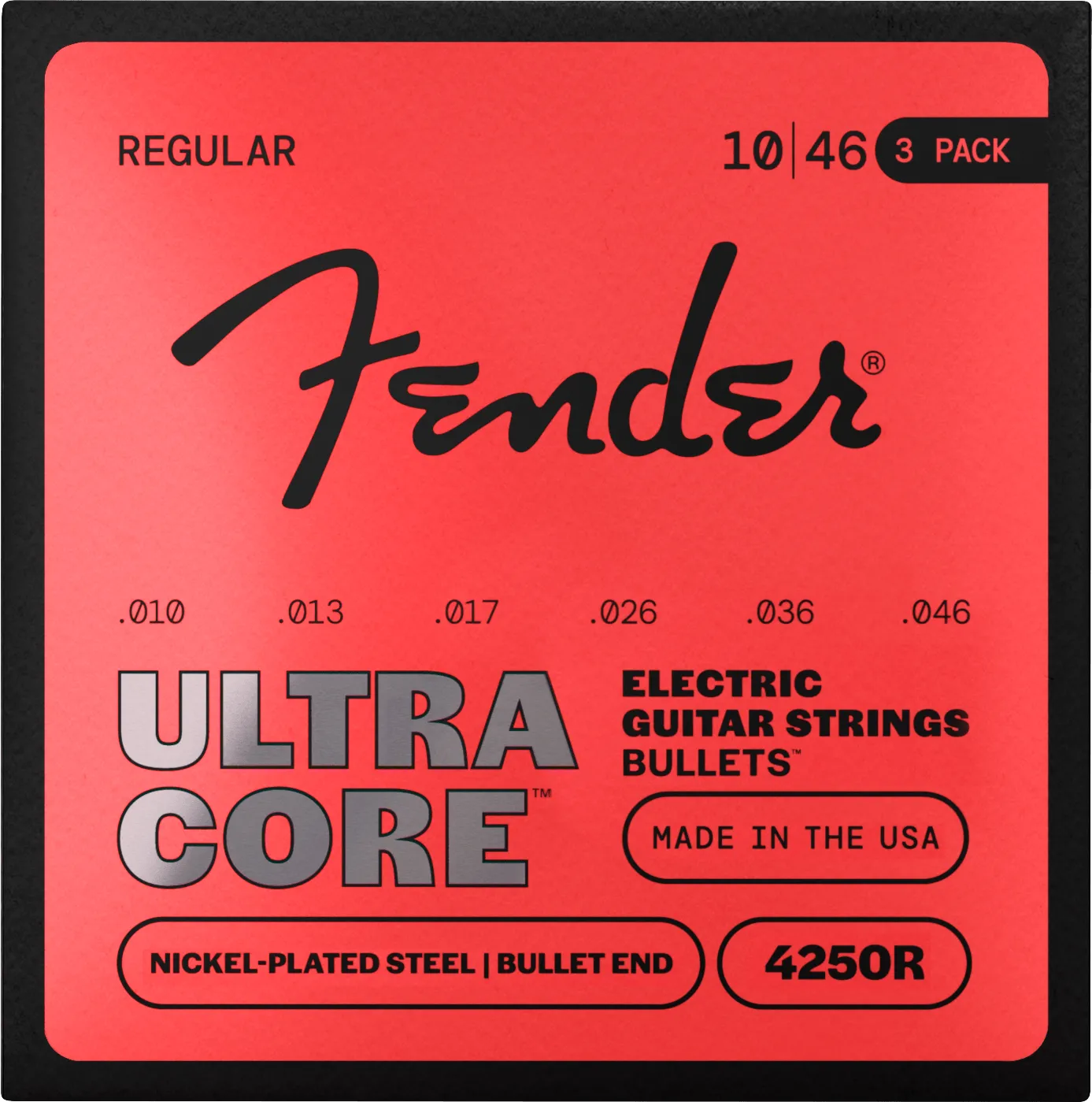 Fender UltraCore 4250 corde chitarra 009-042 x3