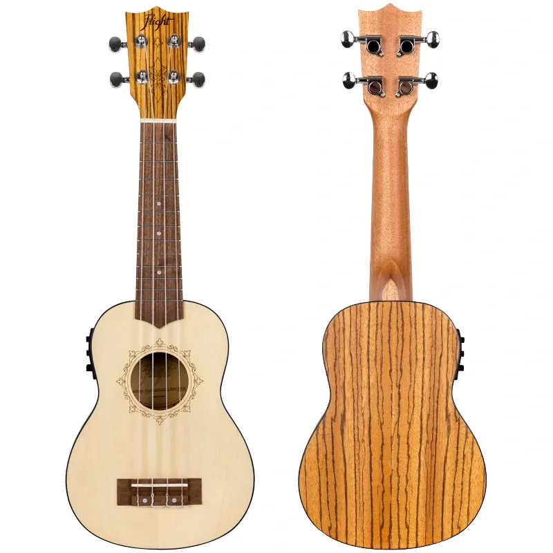 Flight DUS320CEQ SP/ZEB ukulele soprano elettrificato
