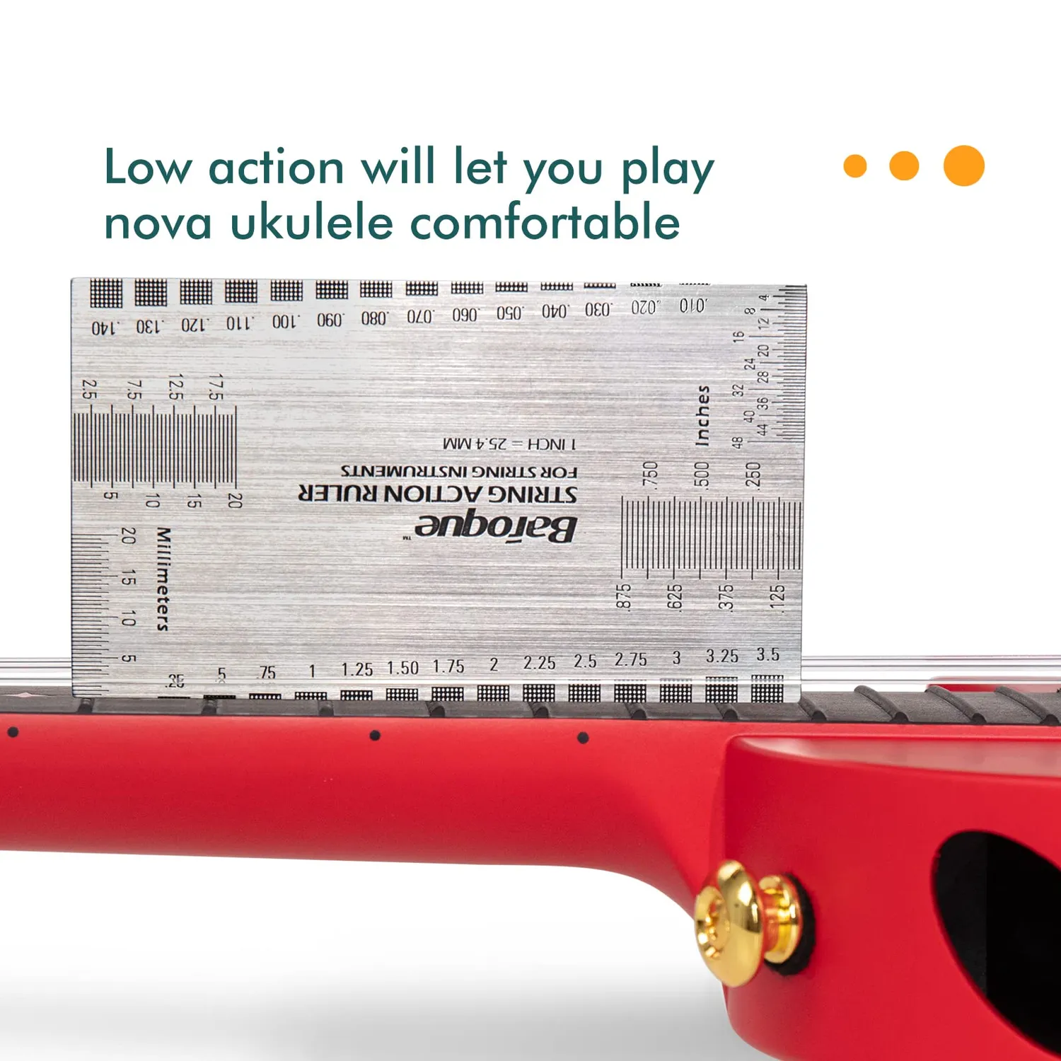 Enya Nova U/RD EQ ukulele concerto rosso elettrico kit