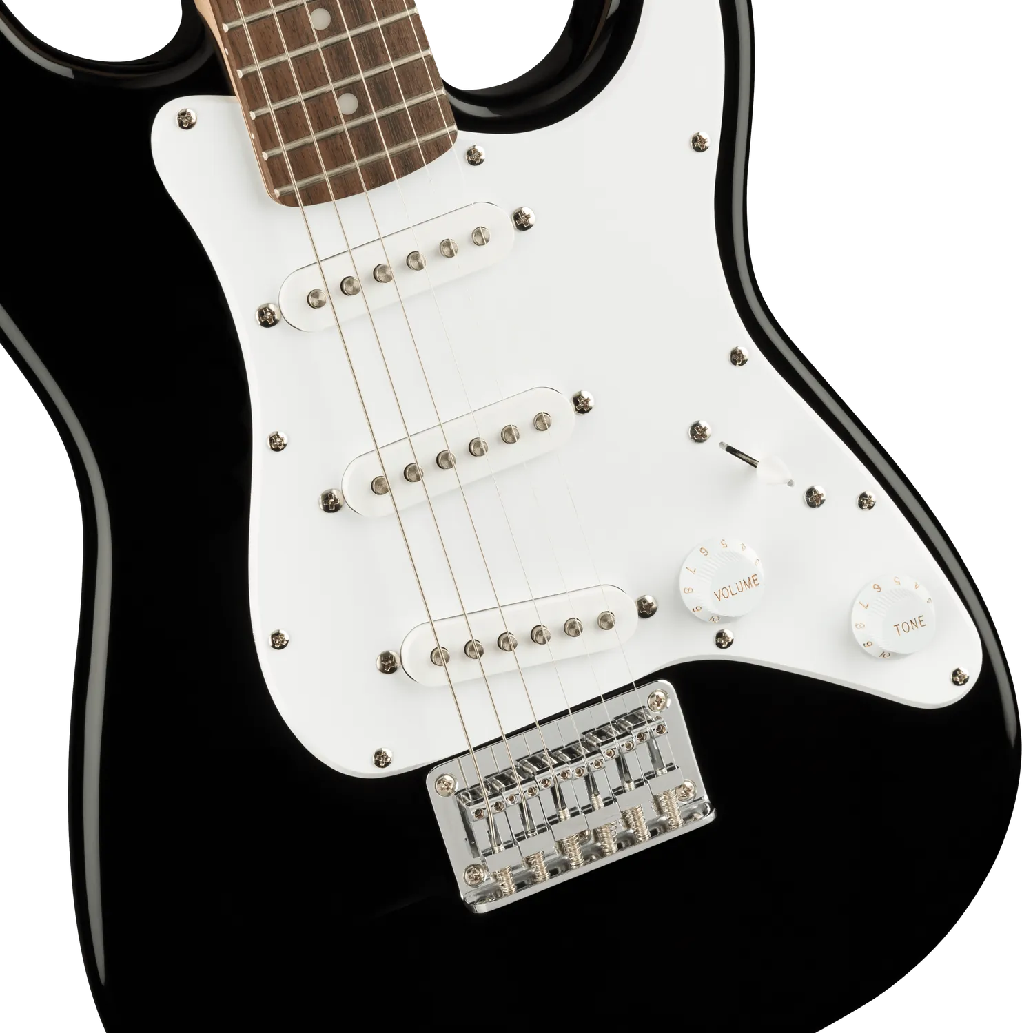 Squier Mini Stratocaster chitarra elettrica nera misura ridotta