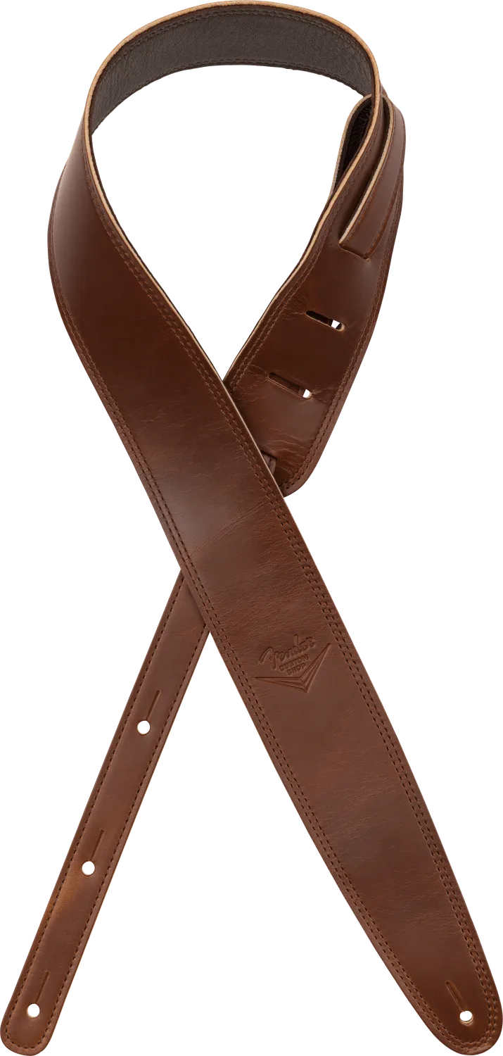 Fender Custom Shop Horween tracolla pelle nera 63,5 mm