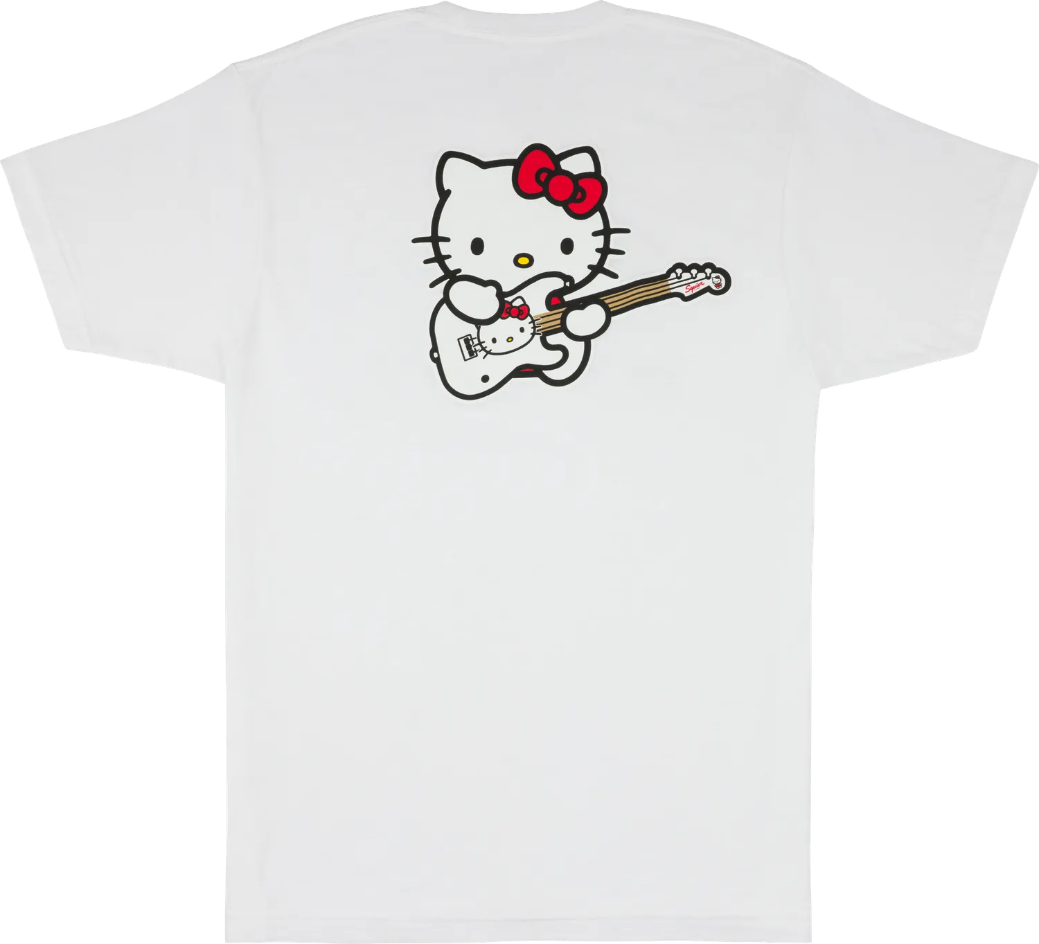 Fender x Hello Kitty Logo maglietta bianca cotone
