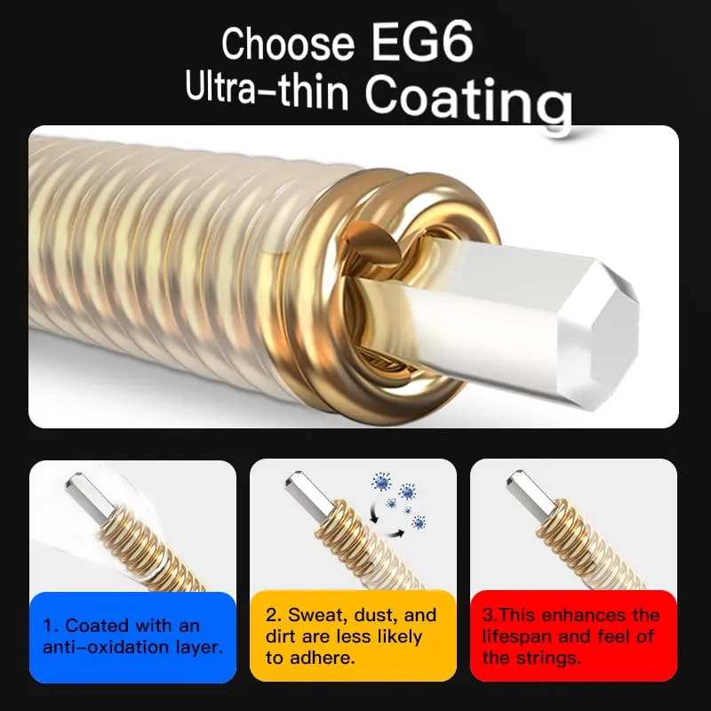 Enya EG6 corde chitarra acustica 12-53 bronzo fosforoso
