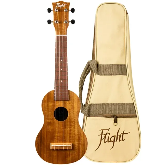 Flight WUS-4 Ukulele Soprano Koa Laminato Classico