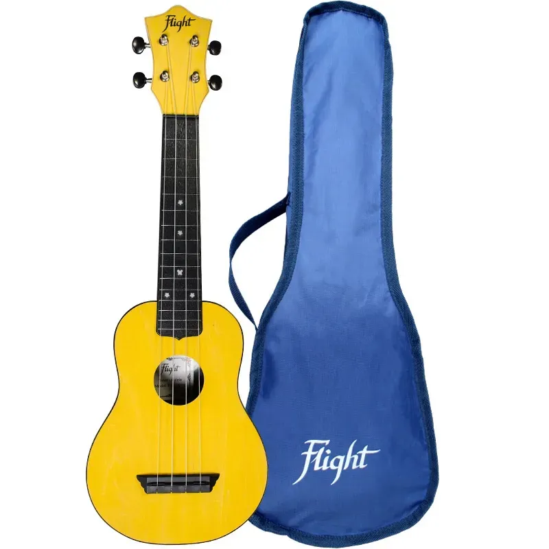 Flight TUS35 ukulele soprano da viaggio giallo