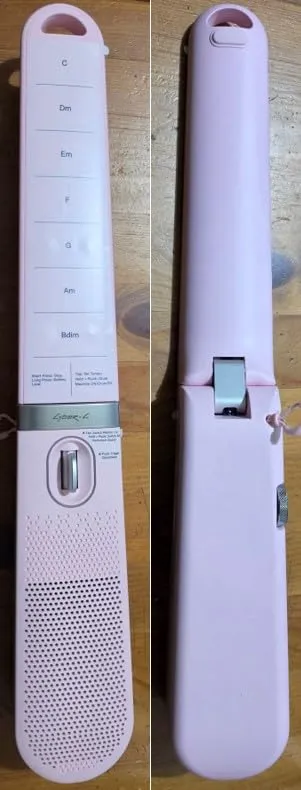 Enya Cyber-G Pocket Chitarra Smart Portatile Rosa 15 Suoni