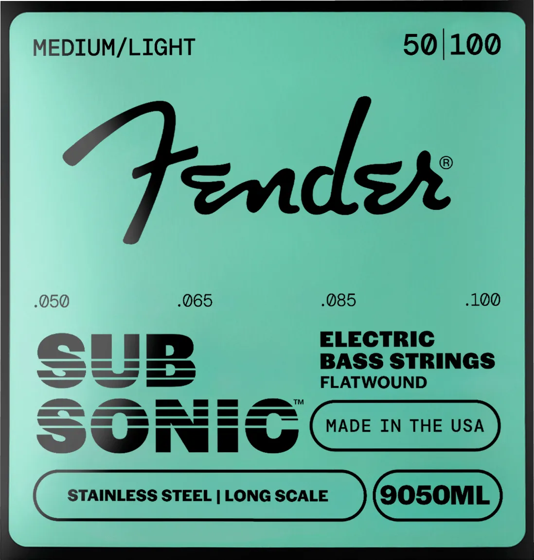 Fender SubSonic 9050 corde basso flatwound 045-100 acciaio
